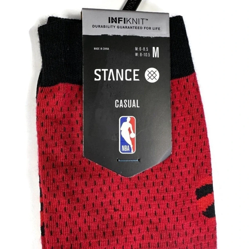 STANCE TORONTO RAPTORS SHORTCUT 2 SOCKS MEDIUM 6-9 SIAKIM VANVLEET NEW MENS MED